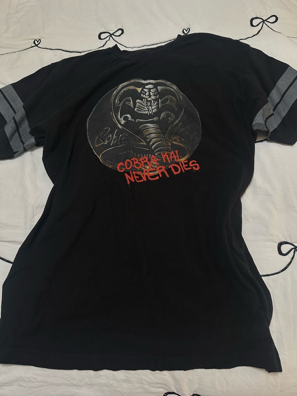 Cobra Kai Never Dies Short Sleeve Graphic Tee - Black